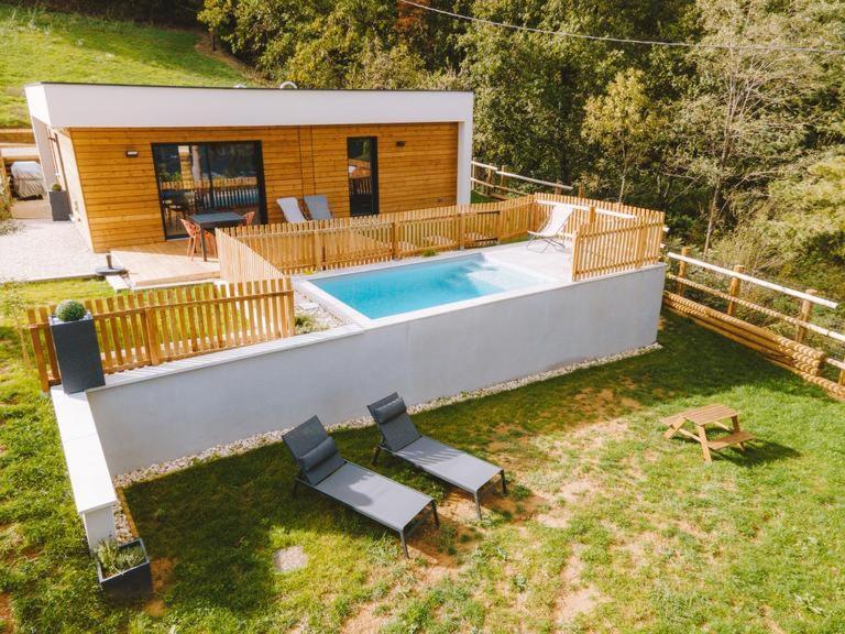 La Booa - Ecolodge En Ardeche - Piscine Privee - Ecolodgite Ozon  Buitenkant foto
