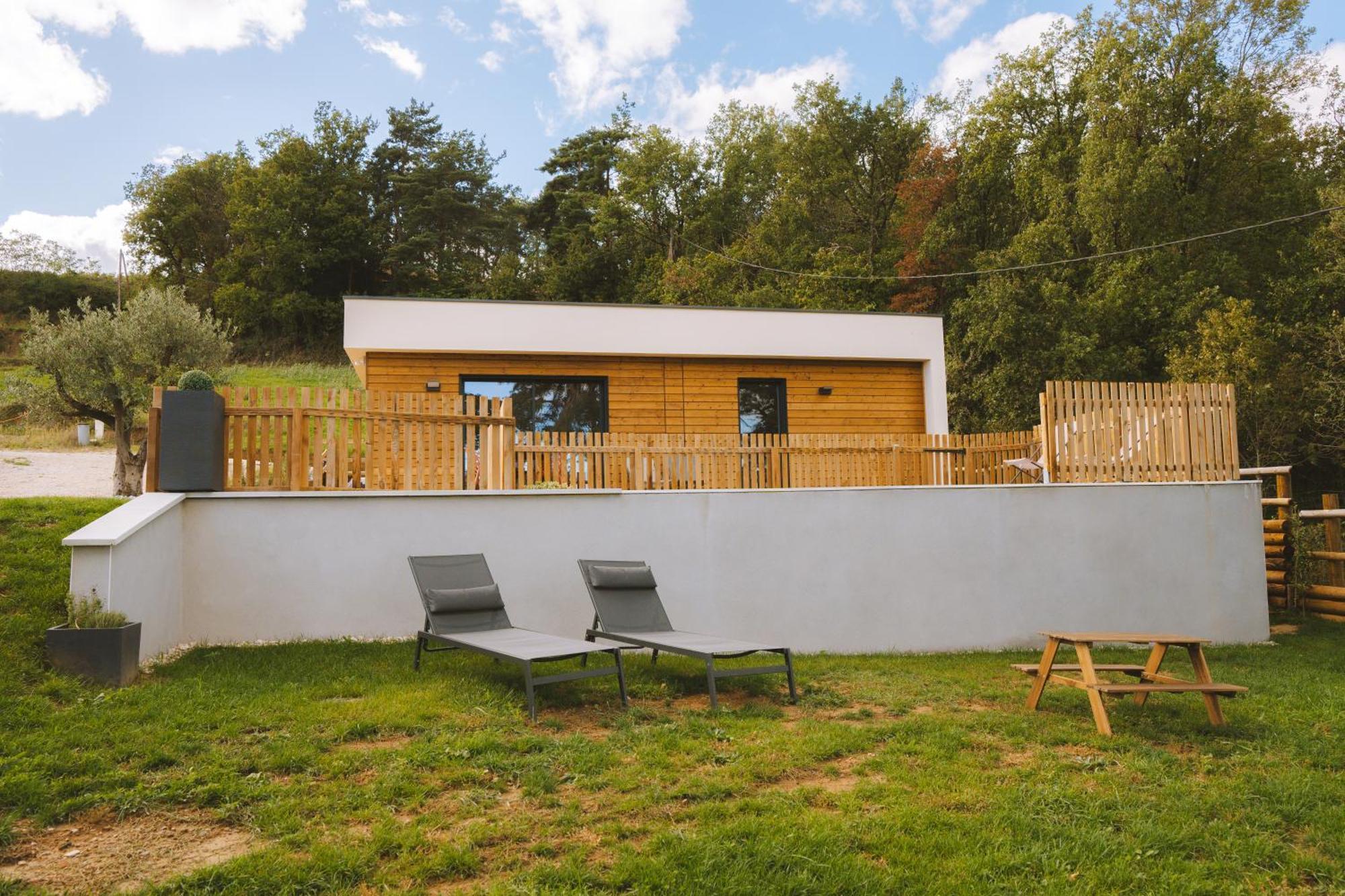 La Booa - Ecolodge En Ardeche - Piscine Privee - Ecolodgite Ozon  Buitenkant foto